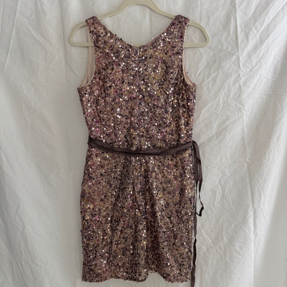 MARK & JAMES BADGLEY MISCHKA | SLEEVELESS GLAM Y2K COCKTAIL SEQUIN MINI DRESS - Picture 3 of 10